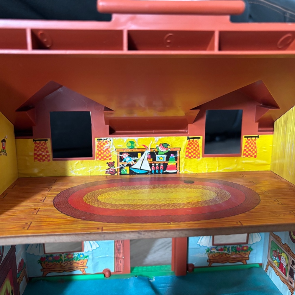 VINTAGE Fisher Price Little People 952 Play Family House 1986 Grandma Cowboy LOT - Picture 6 of 16